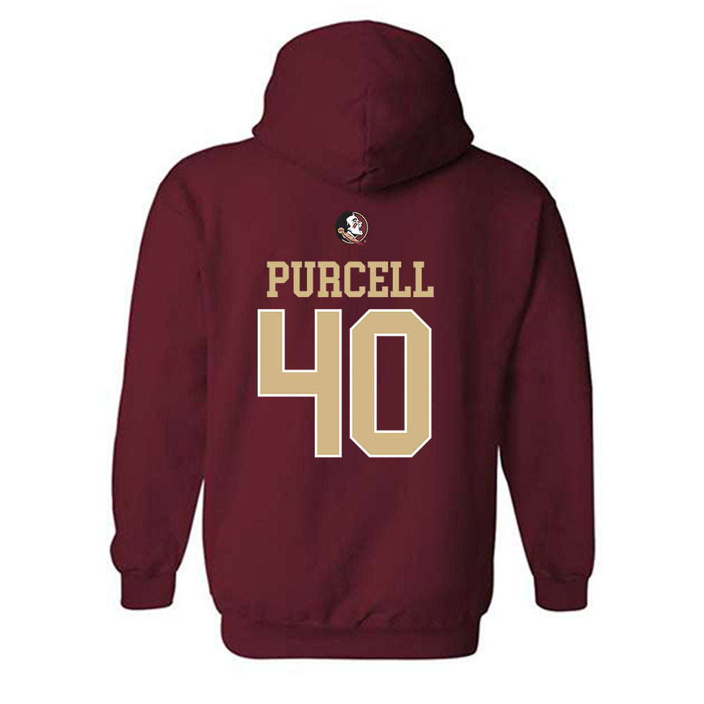 FSU - NCAA Baseball : Brodie Purcell - Sports Shersey Hooded Sweatshirt-1