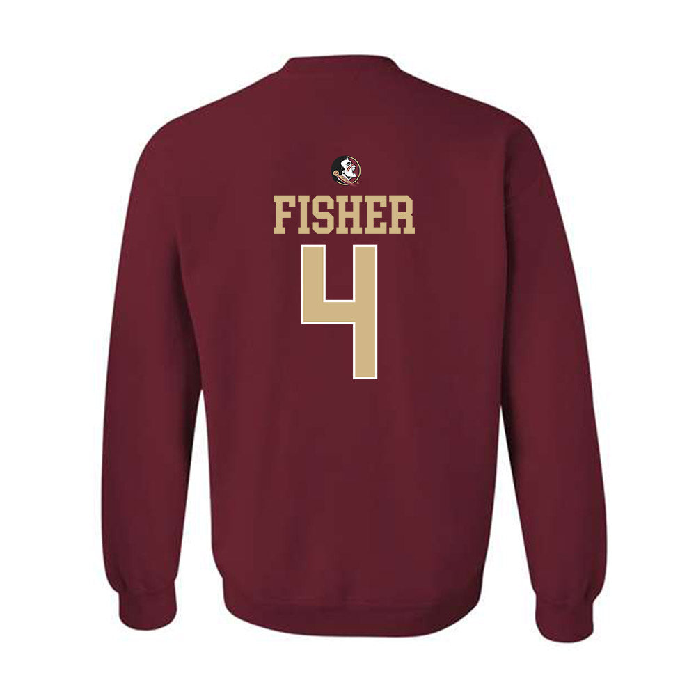 FSU - NCAA Baseball : Cal Fisher - Sports Shersey Crewneck Sweatshirt-1