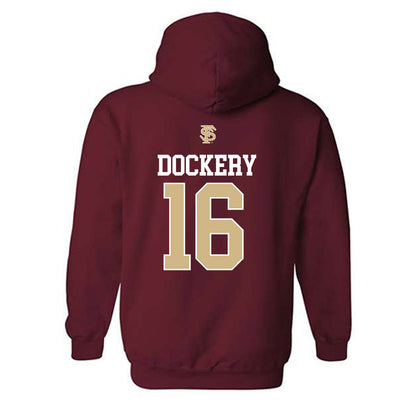 FSU - NCAA Softball : Averi Dockery - Sports Shersey Hooded Sweatshirt-1