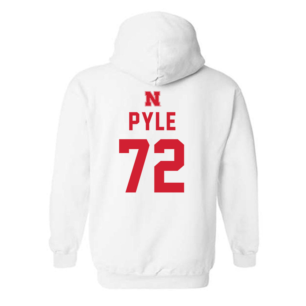 Nebraska - NCAA Football : Gibson Pyle - Hooded Sweatshirt Sports Shersey