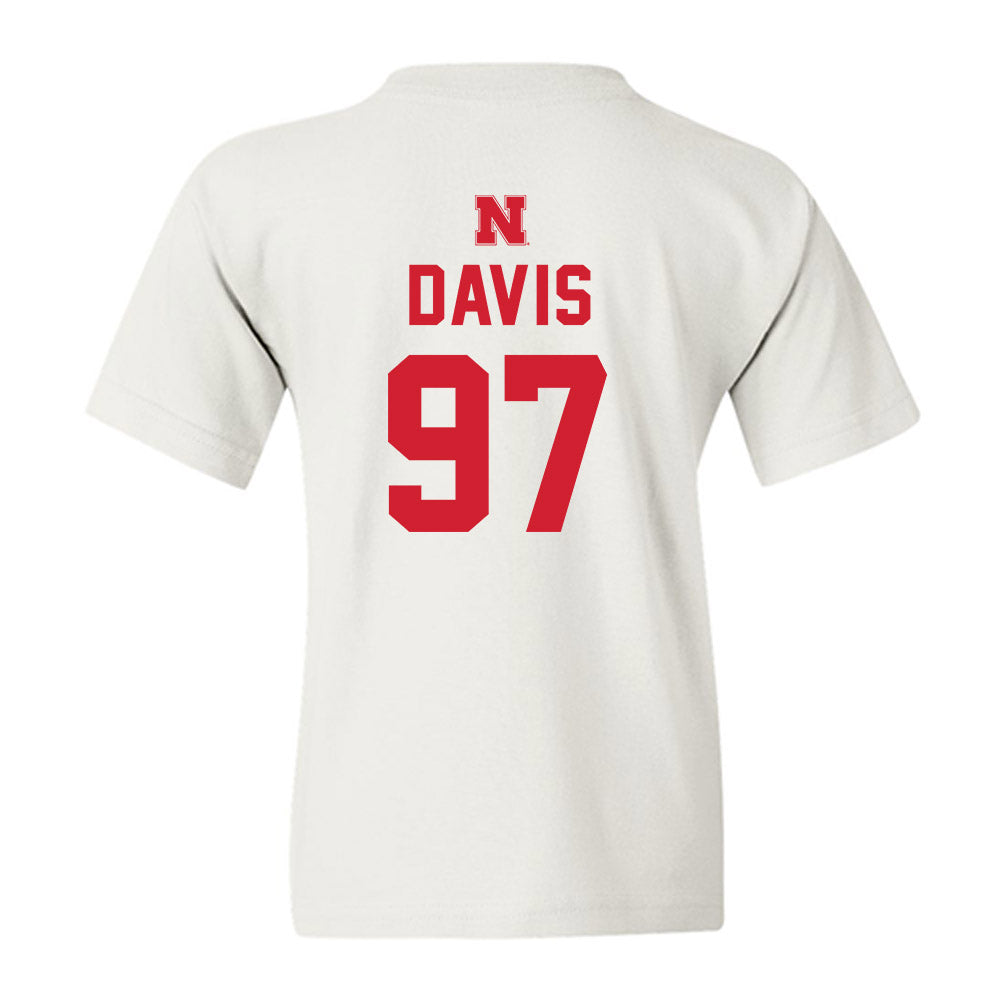 Nebraska - NCAA Football : Keona Davis - Sports Shersey Youth T-Shirt-1