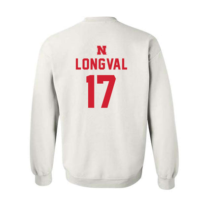 Nebraska - NCAA Football : Luke Longval - Crewneck Sweatshirt