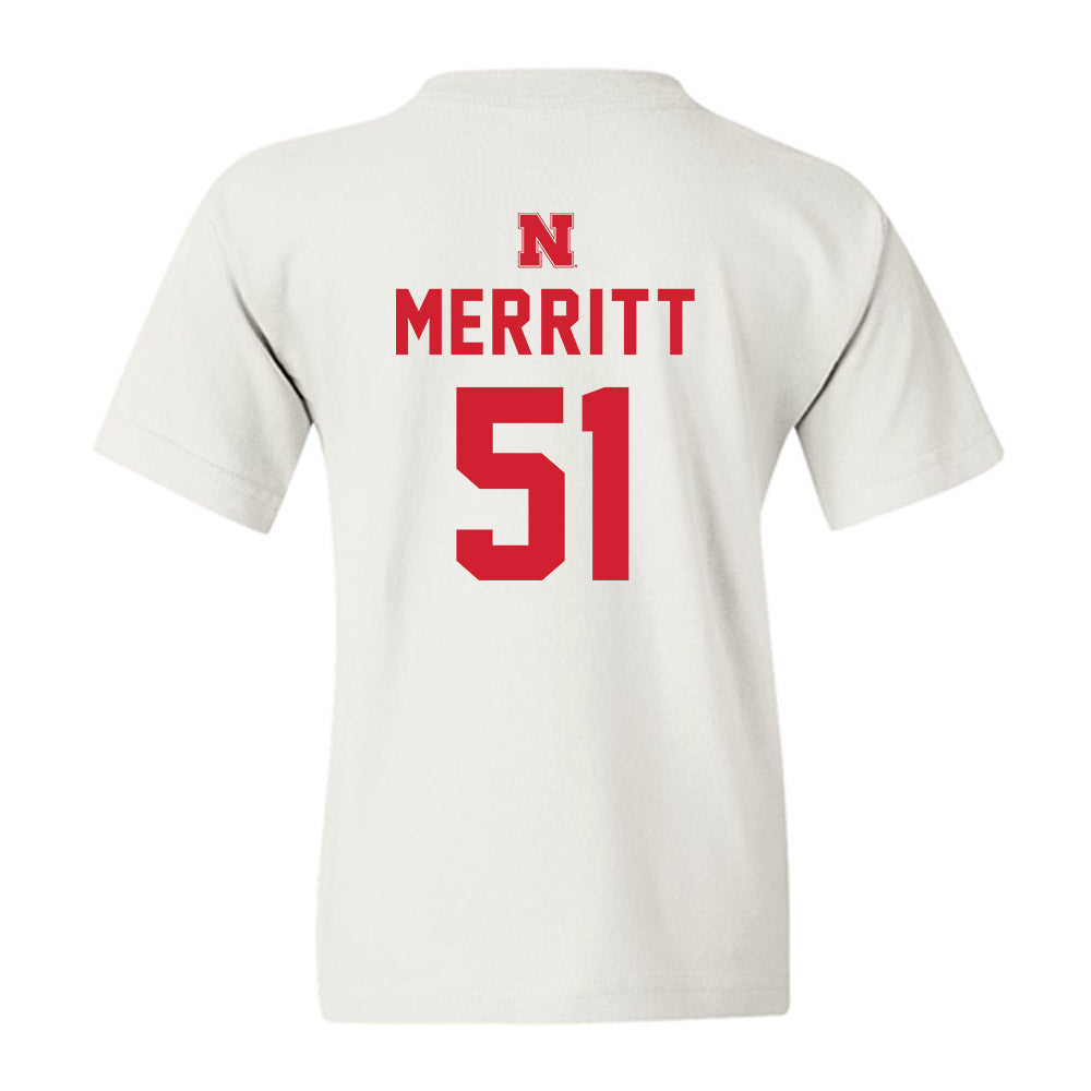Nebraska - NCAA Football : Dawson Merritt - Sports Shersey Youth T-Shirt-1