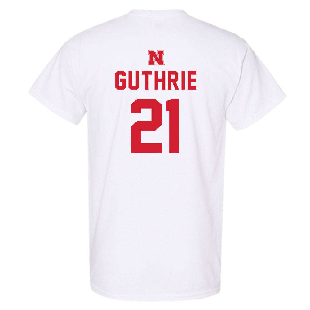 Nebraska - NCAA Football : Rex Guthrie - Sports Shersey T-Shirt-1