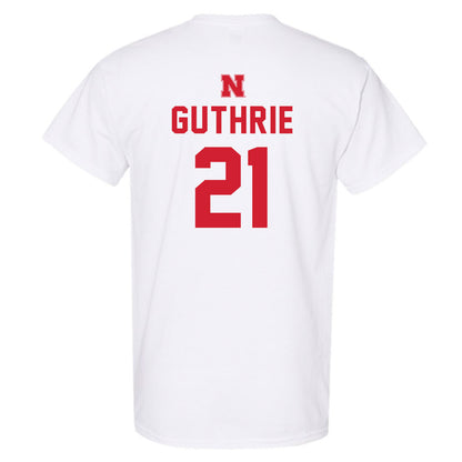 Nebraska - NCAA Football : Rex Guthrie - Sports Shersey T-Shirt-1