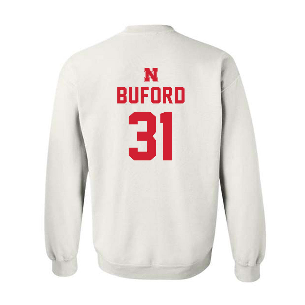 Nebraska - NCAA Football : Mario Buford - Sports Shersey Crewneck Sweatshirt-1