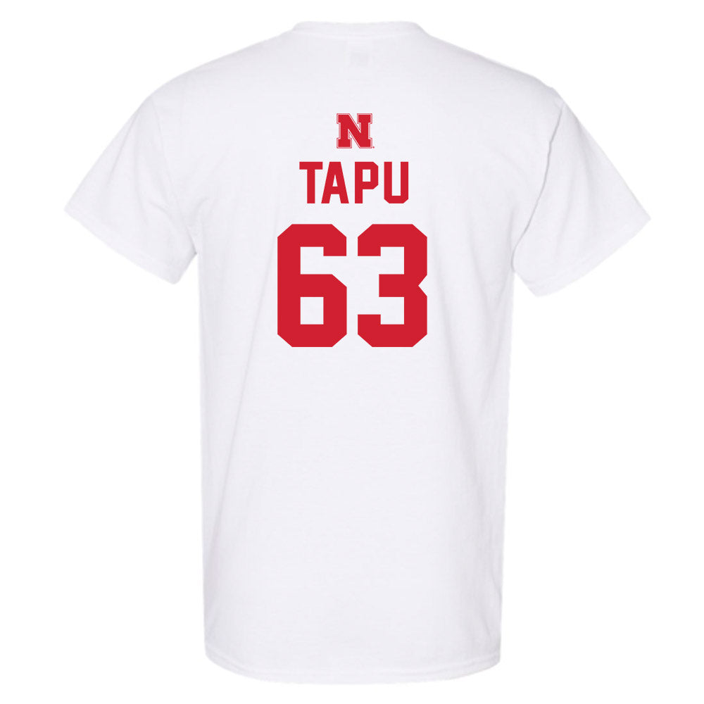 Nebraska - NCAA Football : Brian Tapu - Sports Shersey T-Shirt-1