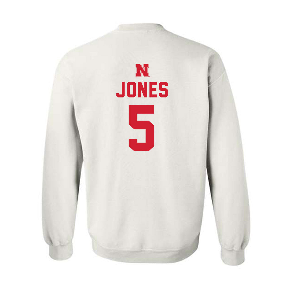 Nebraska - NCAA Football : Mason Jones - Sports Shersey Crewneck Sweatshirt-1