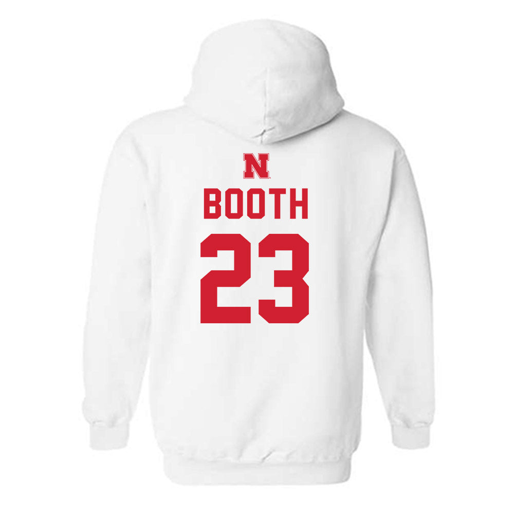Nebraska - NCAA Football : Conor Booth - Sports Shersey Hooded Sweatshirt-1