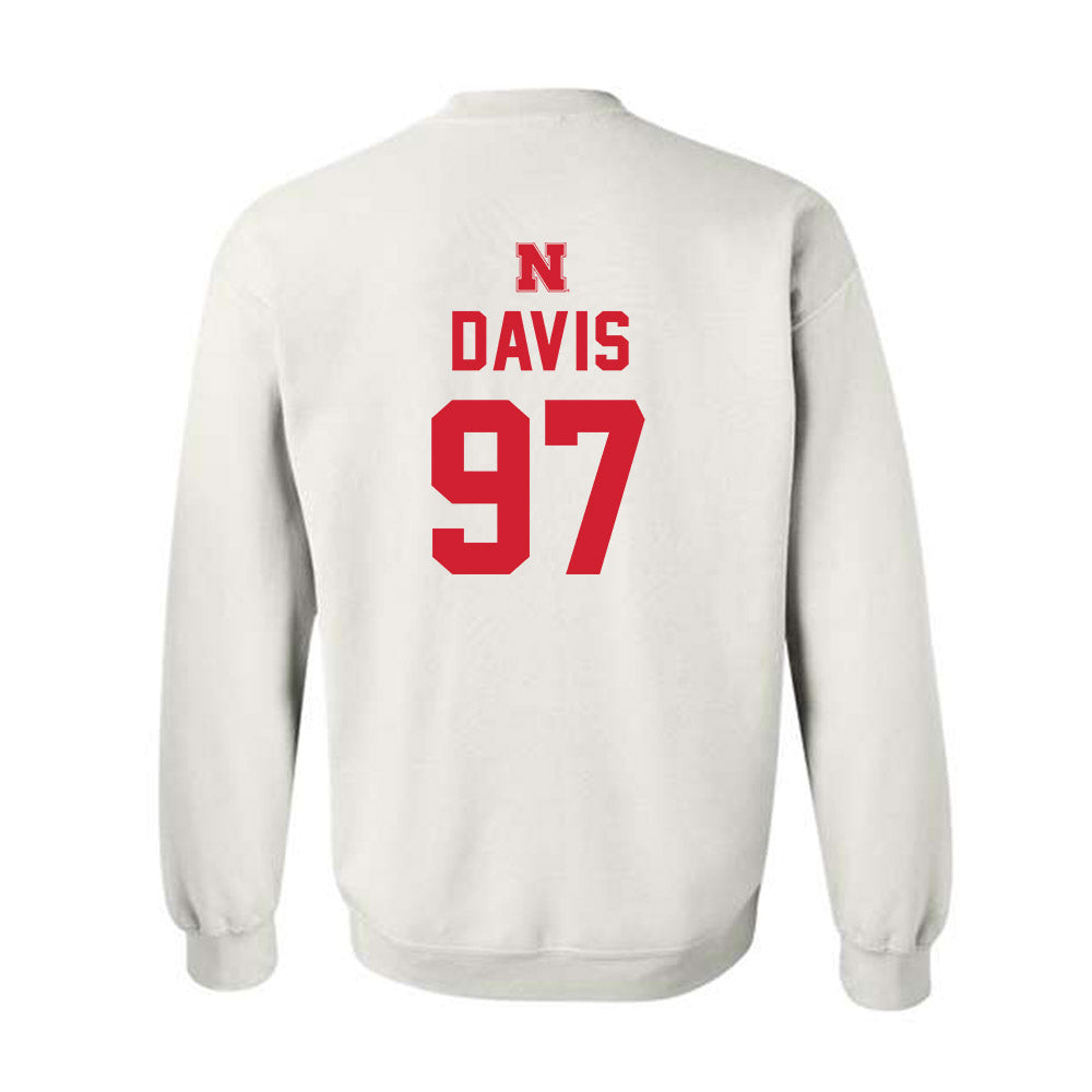 Nebraska - NCAA Football : Keona Davis - Sports Shersey Crewneck Sweatshirt-1