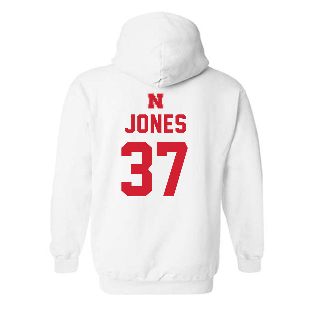 Nebraska - NCAA Football : Donovan Jones - Sports Shersey Hooded Sweatshirt-1