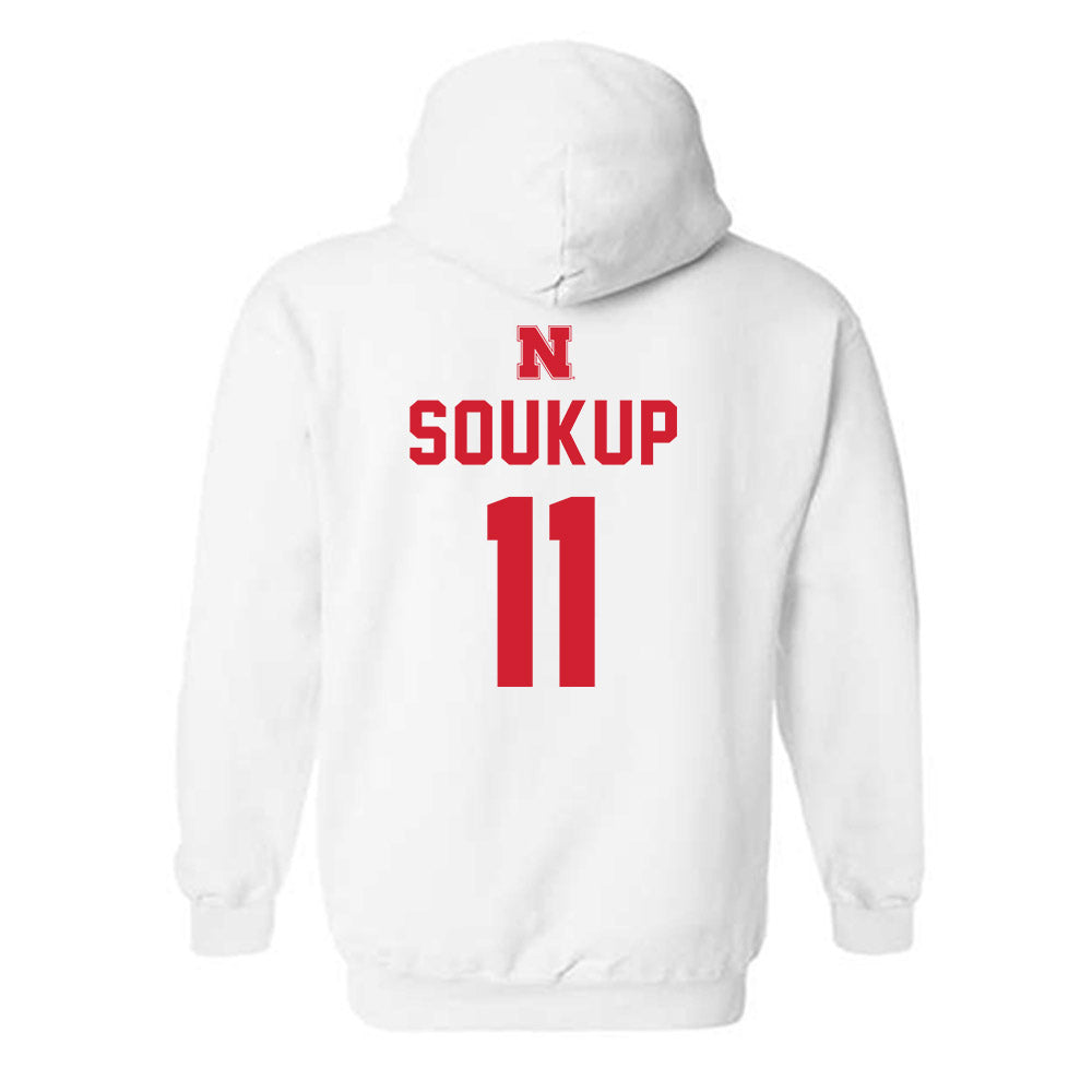 Nebraska - NCAA Football : Bode Soukup - Sports Shersey Hooded Sweatshirt-1
