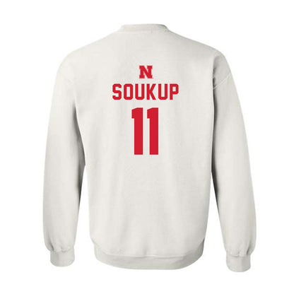 Nebraska - NCAA Football : Bode Soukup - Sports Shersey Crewneck Sweatshirt-1