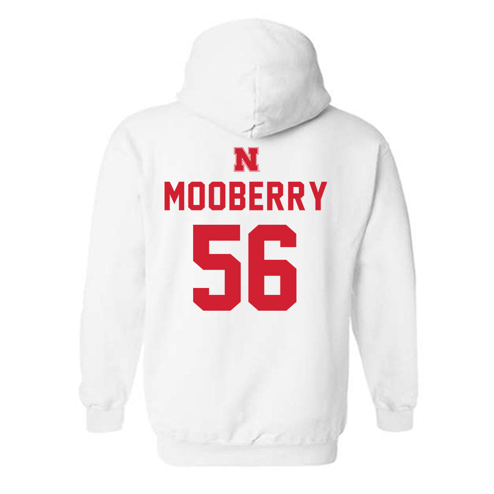 Nebraska - NCAA Football : Pierce Mooberry - Sports Shersey Hooded Sweatshirt-1