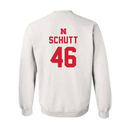 Nebraska - NCAA Football : Connor Schutt - Sports Shersey Crewneck Sweatshirt-1