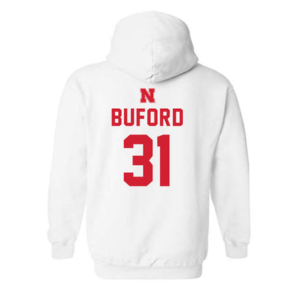Nebraska - NCAA Football : Mario Buford - Sports Shersey Hooded Sweatshirt-1
