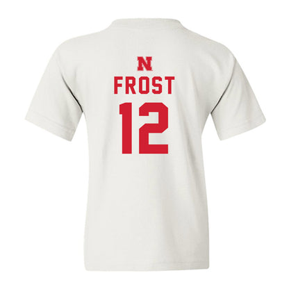 Nebraska - NCAA Baseball : Cael Frost - Sports Shersey Youth T-Shirt-1