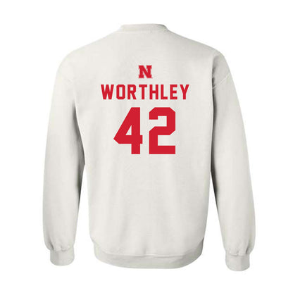 Nebraska - NCAA Baseball : Jalen Worthley - Crewneck Sweatshirt