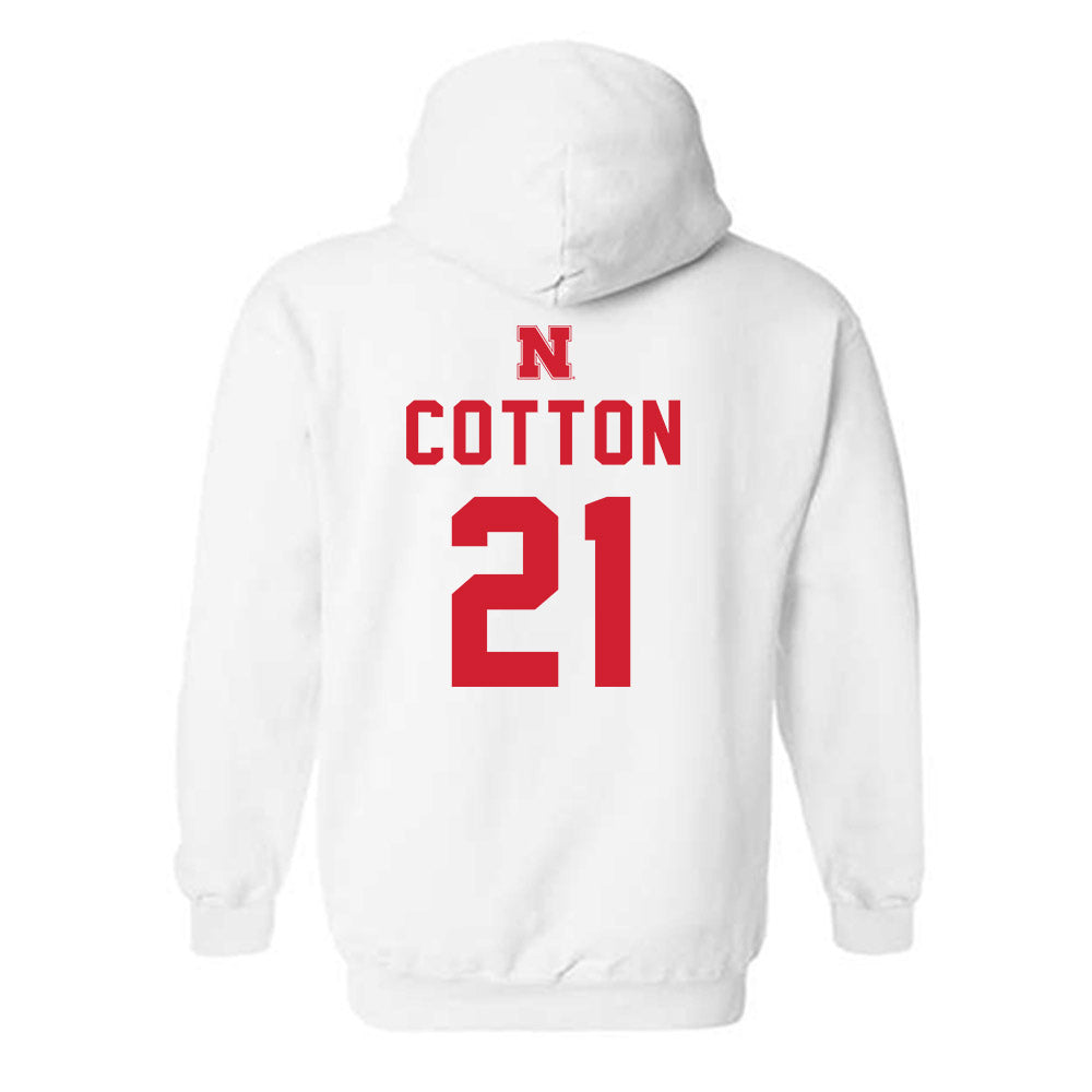 Nebraska - NCAA Baseball : Jaron Cotton - Sports Shersey Hooded Sweatshirt-1