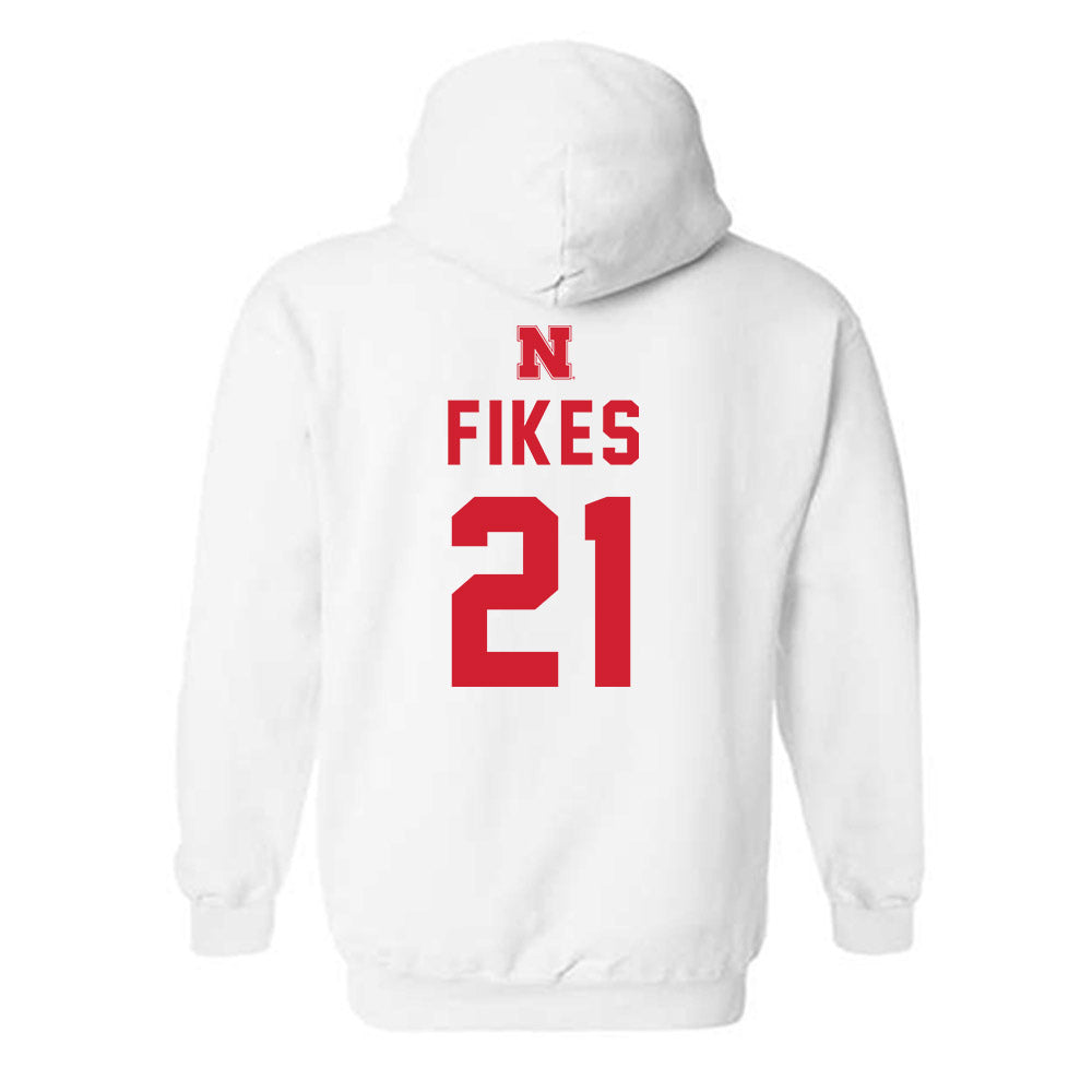Nebraska - NCAA Baseball : Trey Fikes - Sports Shersey Hooded Sweatshirt-1