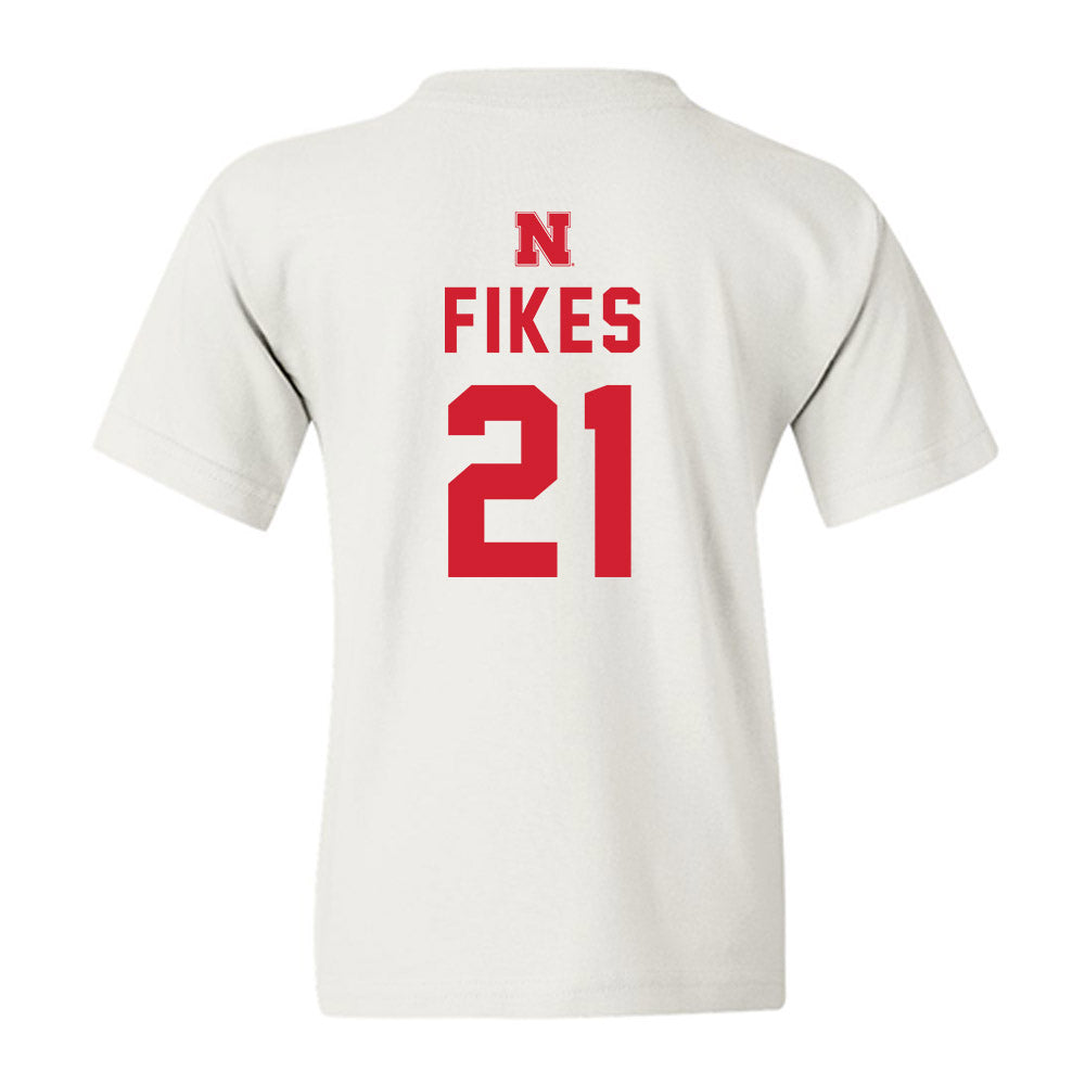 Nebraska - NCAA Baseball : Trey Fikes - Sports Shersey Youth T-Shirt-1