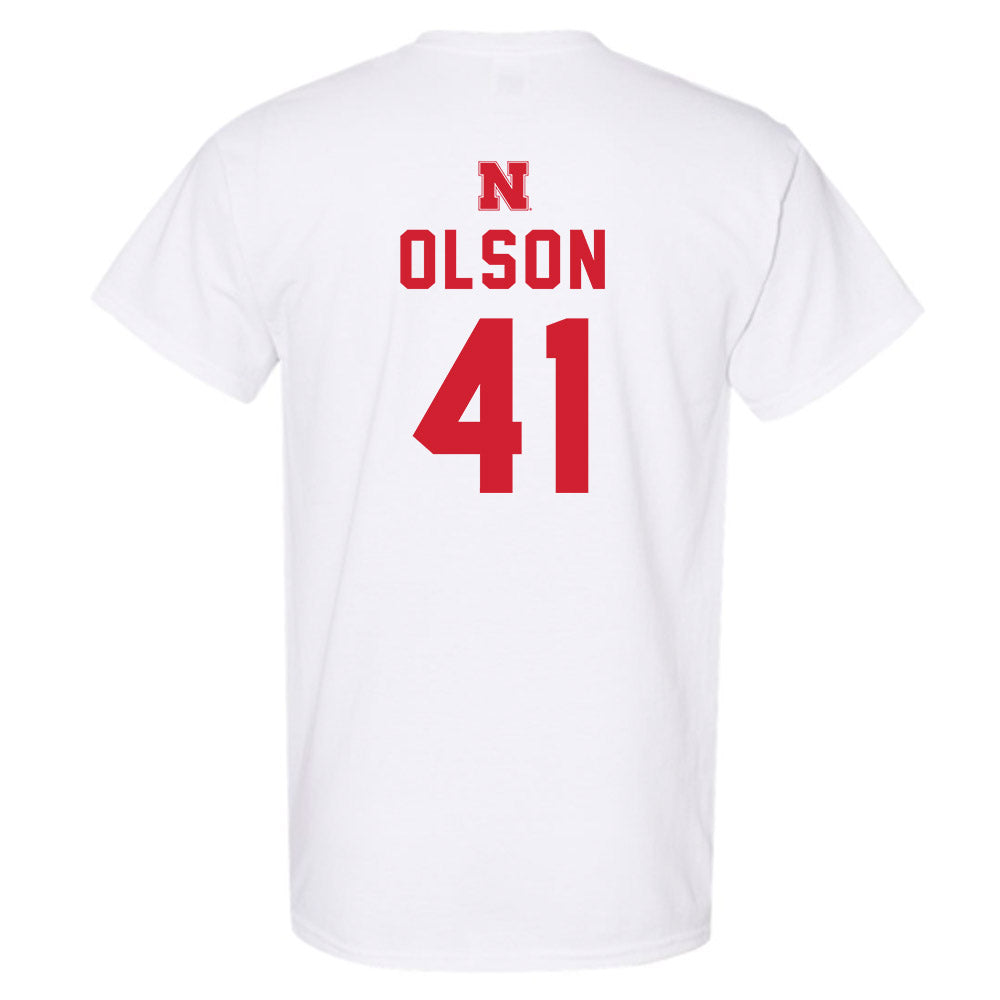 Nebraska - NCAA Baseball : Chase Olson - Sports Shersey T-Shirt-1