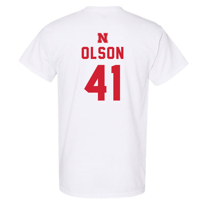 Nebraska - NCAA Baseball : Chase Olson - Sports Shersey T-Shirt-1