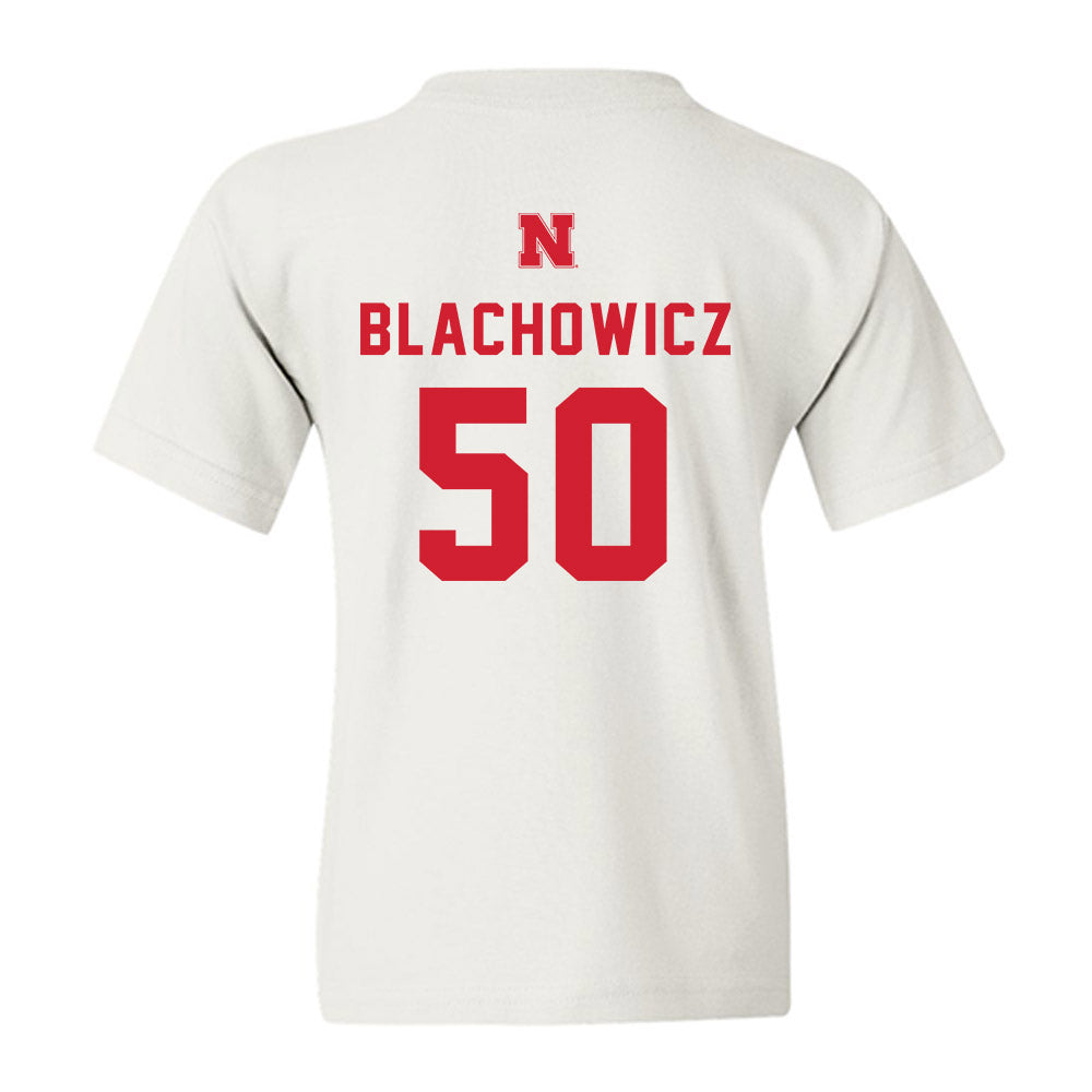 Nebraska - NCAA Baseball : Gavin Blachowicz - Sports Shersey Youth T-Shirt-1