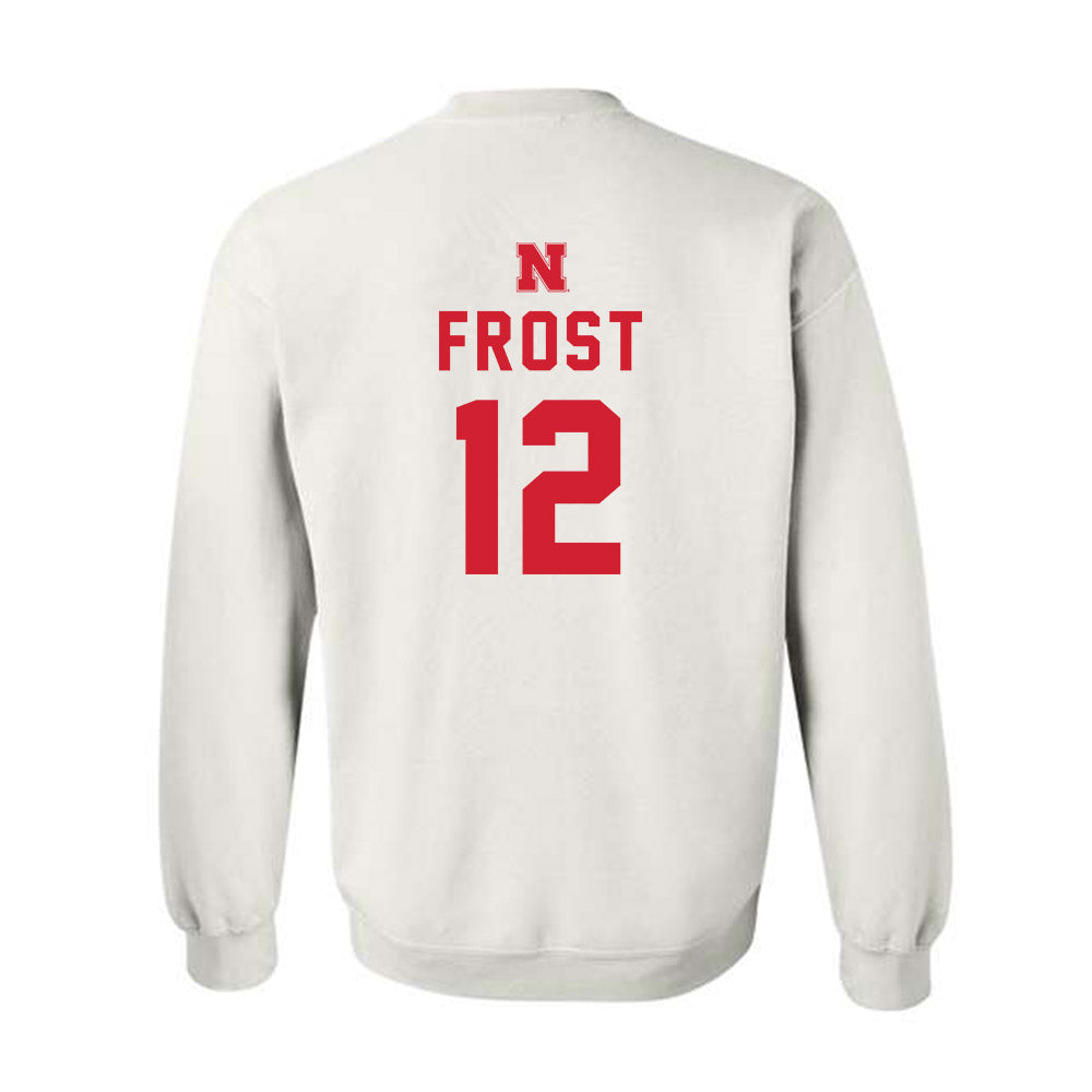 Nebraska - NCAA Baseball : Cael Frost - Sports Shersey Crewneck Sweatshirt-1