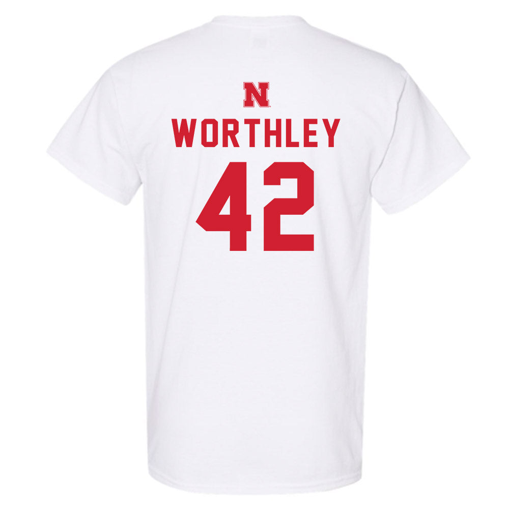 Nebraska - NCAA Baseball : Jalen Worthley - T-Shirt