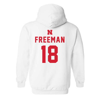 Nebraska - NCAA Baseball : Preston Freeman - Sports Shersey Hooded Sweatshirt-1