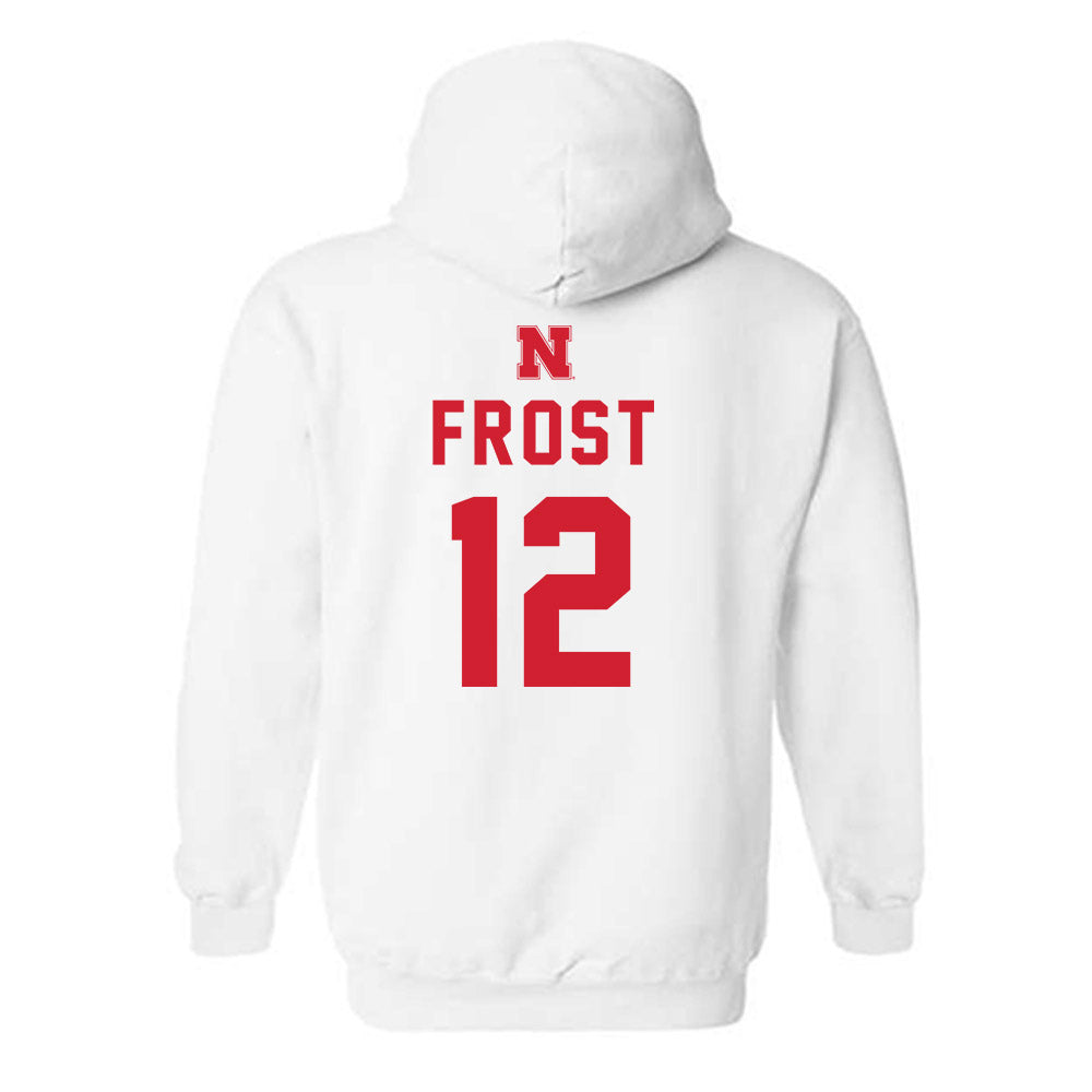 Nebraska - NCAA Baseball : Cael Frost - Sports Shersey Hooded Sweatshirt-1