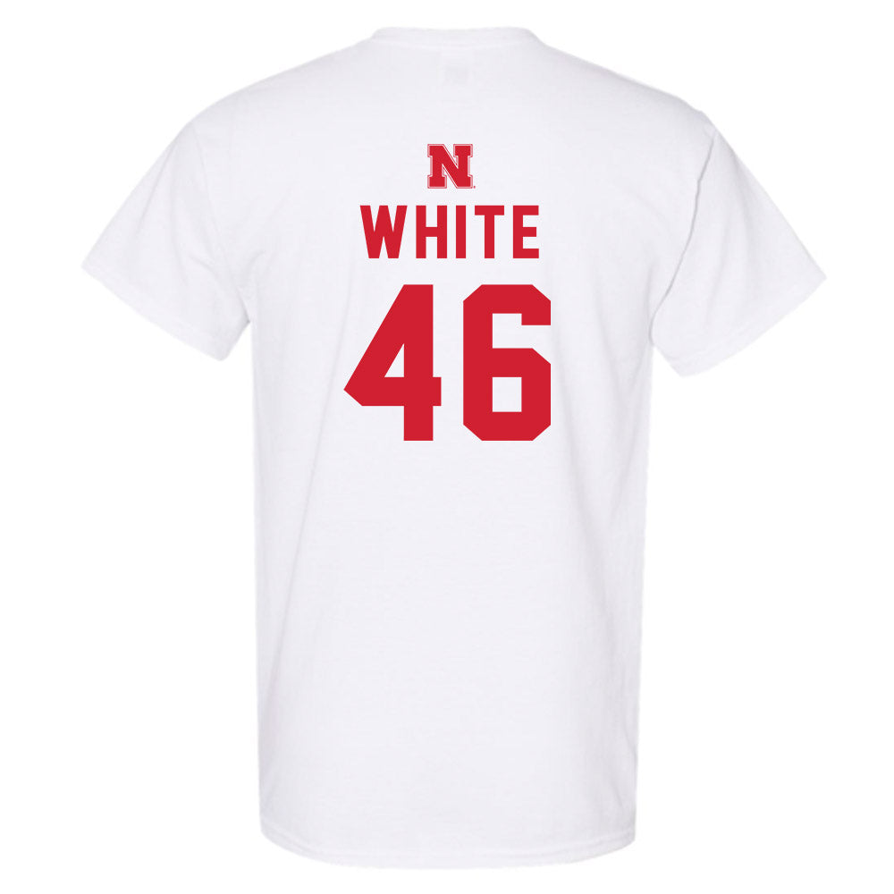 Nebraska - NCAA Baseball : Aiden White - Sports Shersey T-Shirt-1