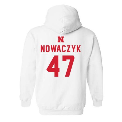 Nebraska - NCAA Baseball : Colin Nowaczyk - Sports Shersey Hooded Sweatshirt-1