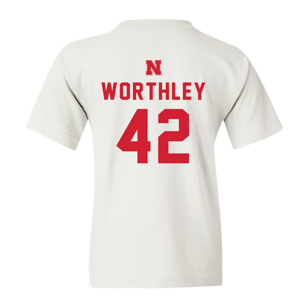 Nebraska - NCAA Baseball : Jalen Worthley - Youth T-Shirt