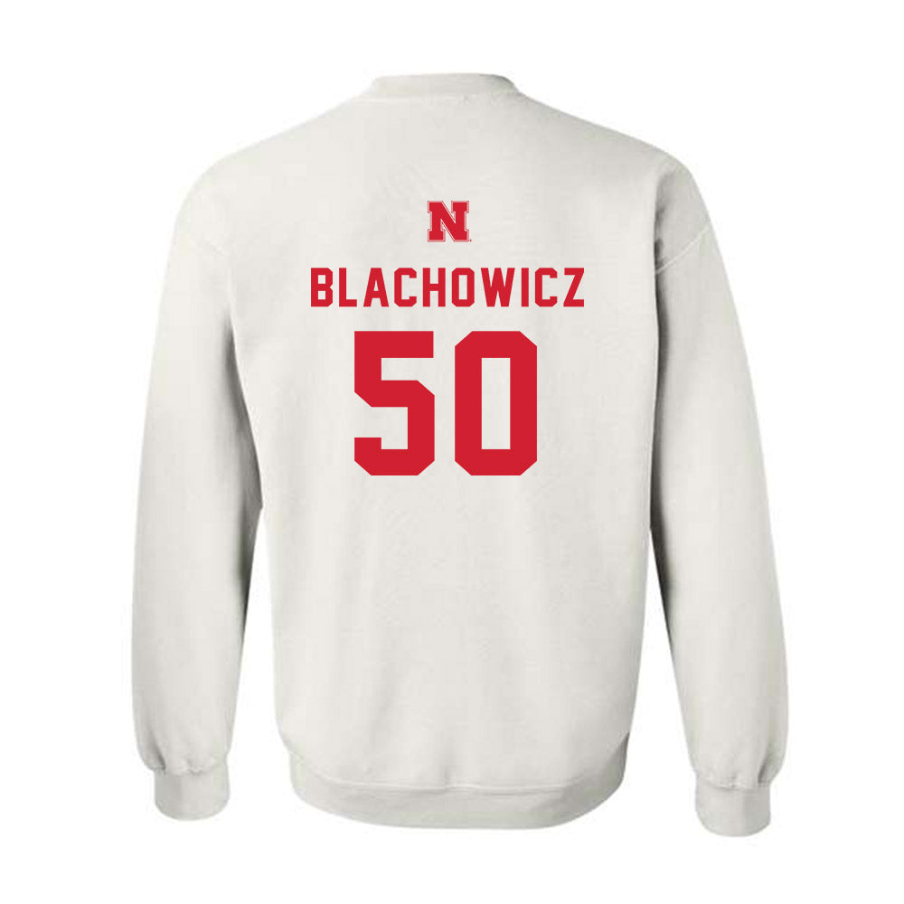 Nebraska - NCAA Baseball : Gavin Blachowicz - Sports Shersey Crewneck Sweatshirt-1