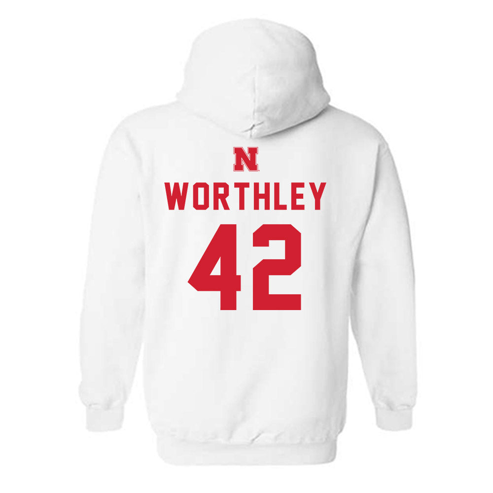 Nebraska - NCAA Baseball : Jalen Worthley - Hooded Sweatshirt