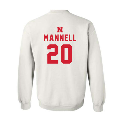 Nebraska - NCAA Baseball : Kevin Mannell - Sports Shersey Crewneck Sweatshirt-1