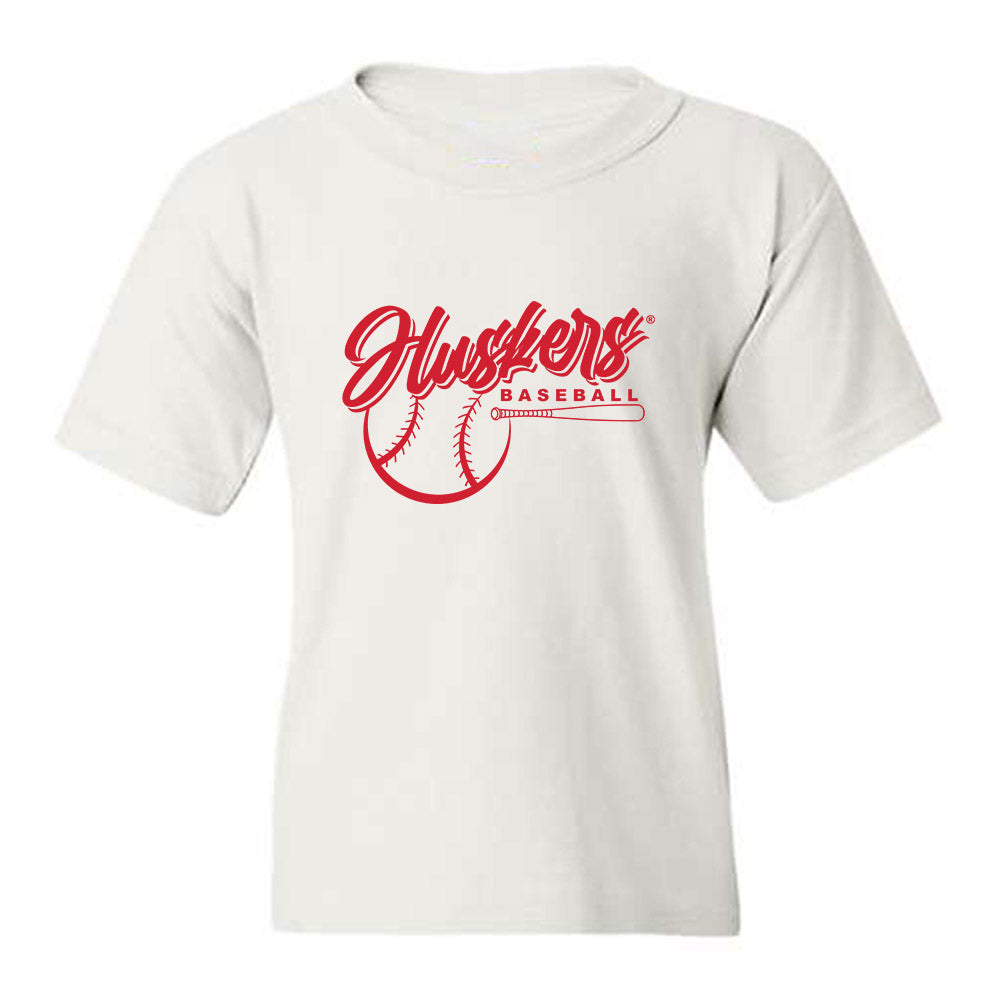 Nebraska - NCAA Baseball : Chase Olson - Sports Shersey Youth T-Shirt-0