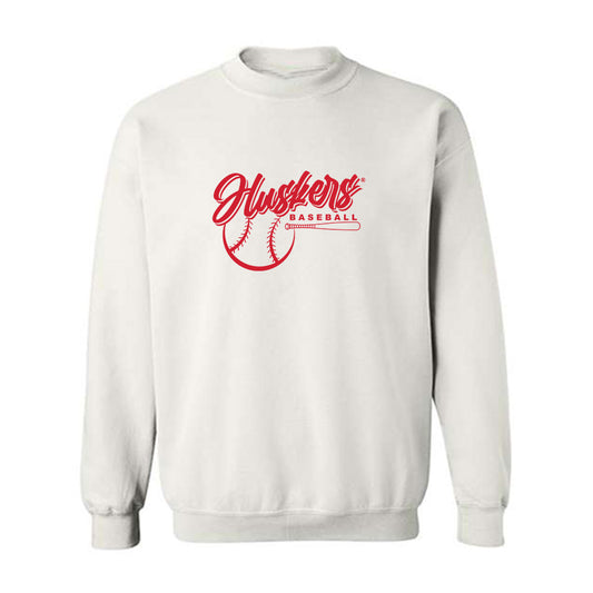 Nebraska - NCAA Baseball : Aiden White - Sports Shersey Crewneck Sweatshirt-0