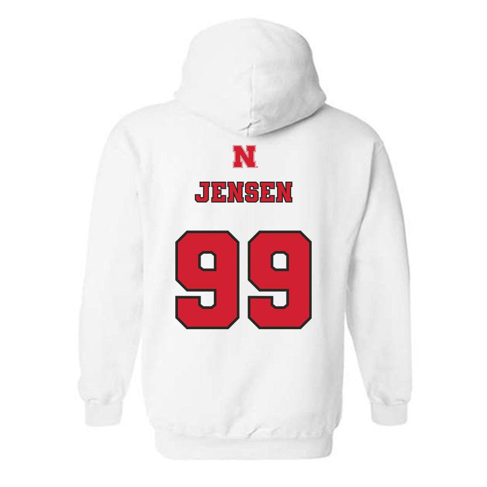 Nebraska - NCAA Softball : Alexis Jensen - Sports Shersey Hooded Sweatshirt-1