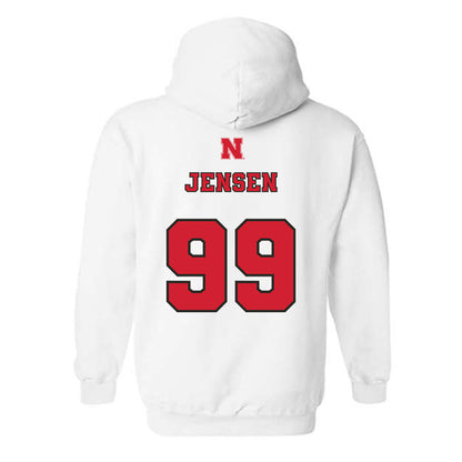Nebraska - NCAA Softball : Alexis Jensen - Sports Shersey Hooded Sweatshirt-1