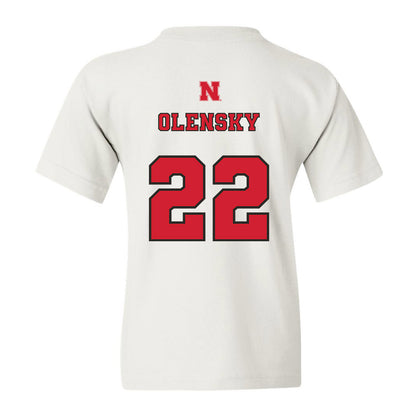 Nebraska - NCAA Softball : Caitlin Olensky - Youth T-Shirt Sports Shersey