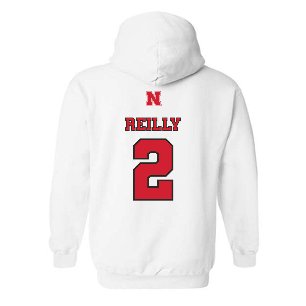 Nebraska - NCAA Women's Volleyball : Bergen Reilly - Sports Shersey Hooded Sweatshirt-1