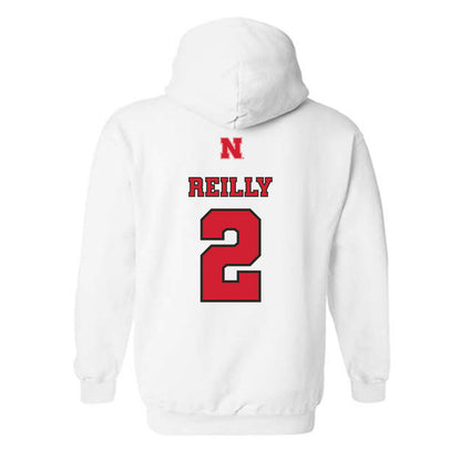 Nebraska - NCAA Women's Volleyball : Bergen Reilly - Sports Shersey Hooded Sweatshirt-1