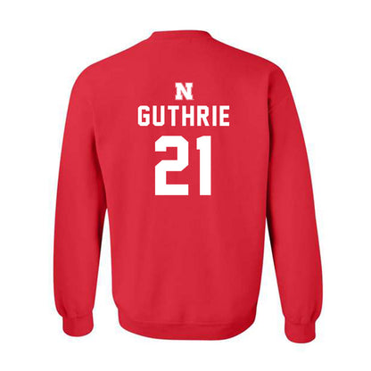 Nebraska - NCAA Football : Rex Guthrie - Replica Shersey Crewneck Sweatshirt-1
