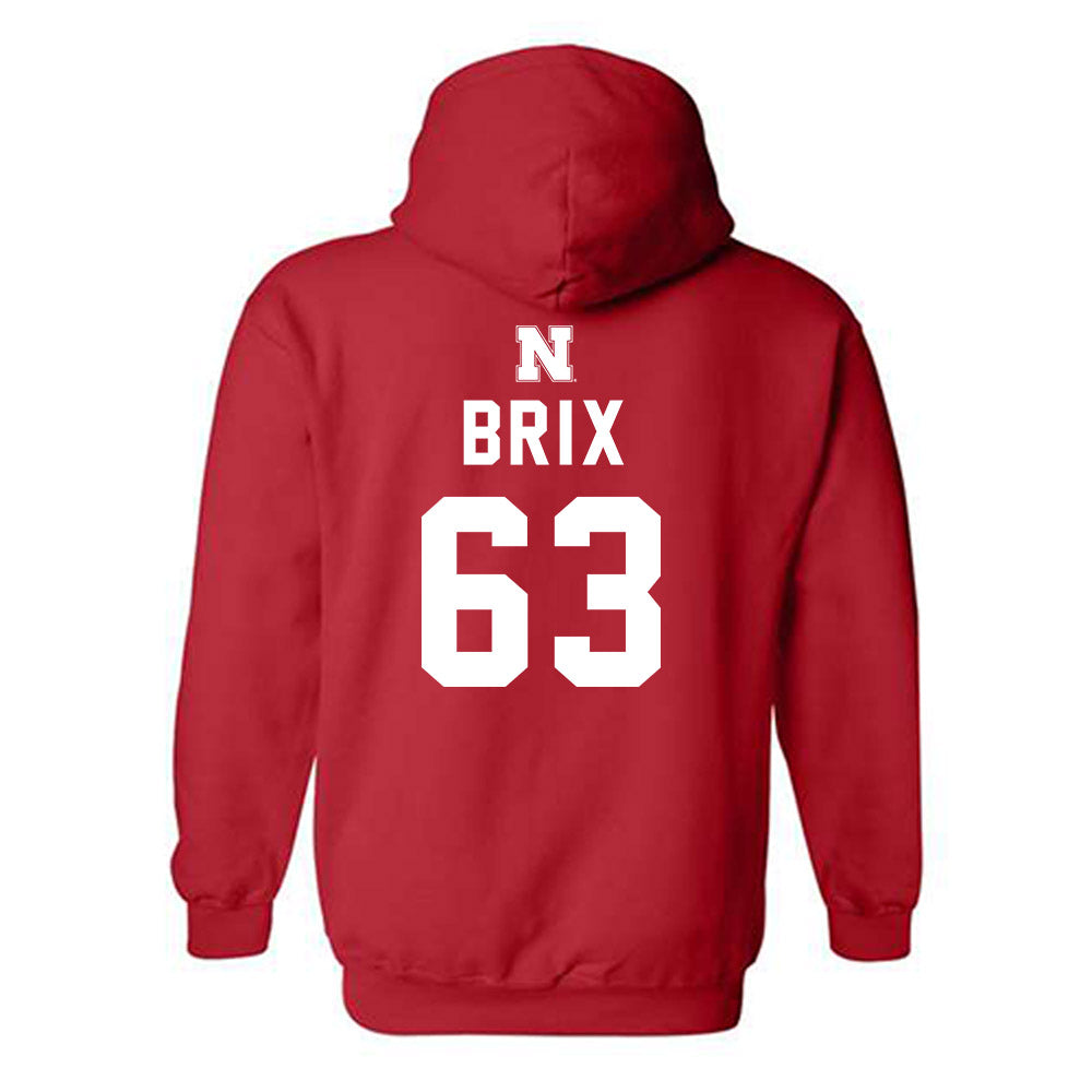 Nebraska - NCAA Football : Grant Brix - Hooded Sweatshirt