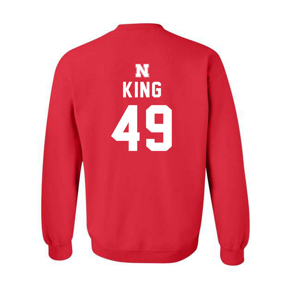 Nebraska - NCAA Football : Danny King - Replica Shersey Crewneck Sweatshirt