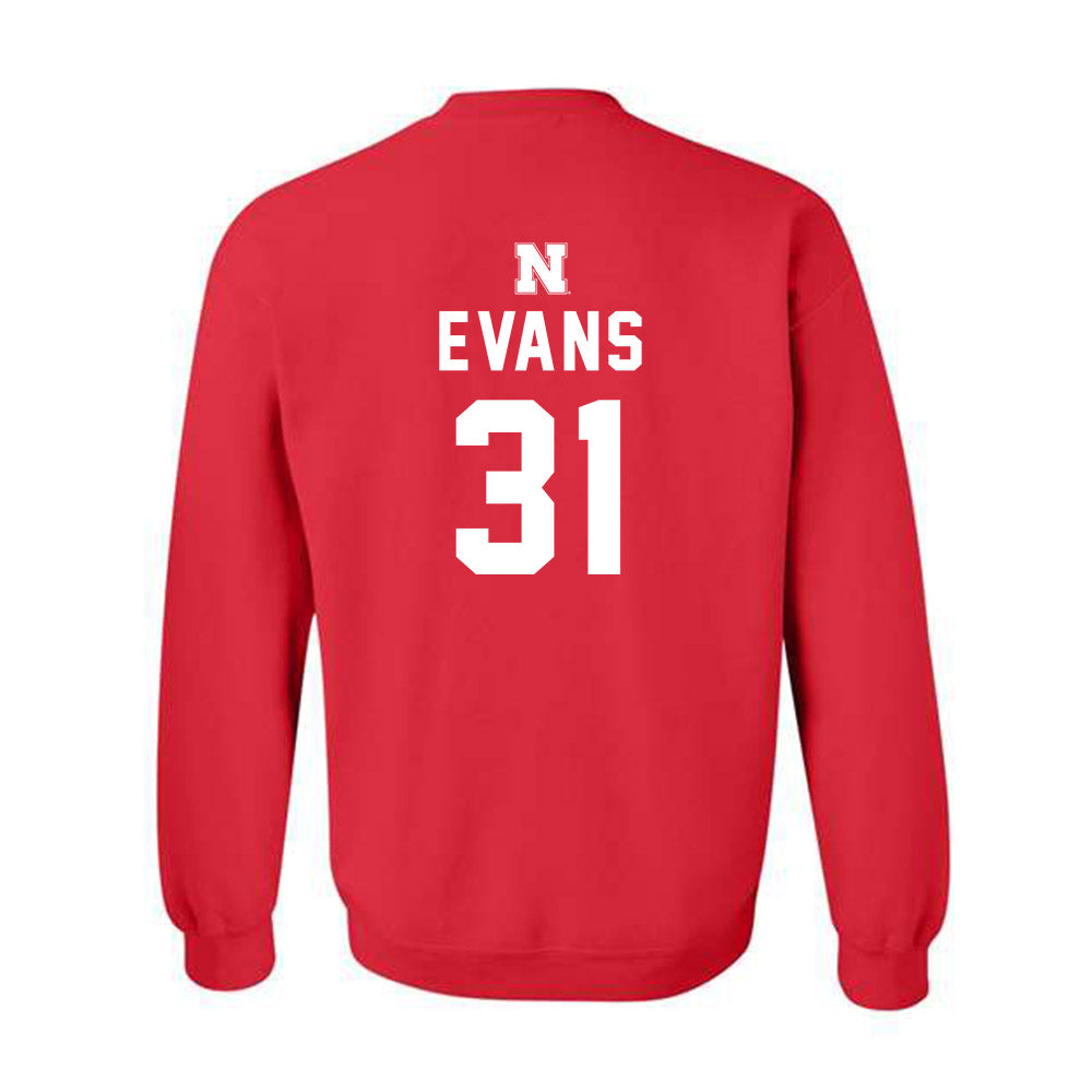 Nebraska - NCAA Football : Ryker Evans - Crewneck Sweatshirt