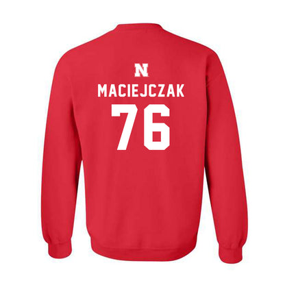 Nebraska - NCAA Football : Jason Maciejczak - Crewneck Sweatshirt